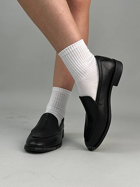 Лофери жіночі велюрові та шкіряні чорні та замш леопардові Артикул 4500