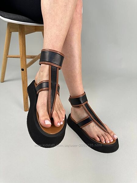 Босоніжки жіночі шкіряні Артикул 9800 розпродаж