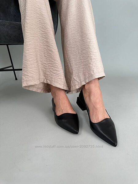 Балетки жіночі шкіряні чорні та білі Артикул 9926