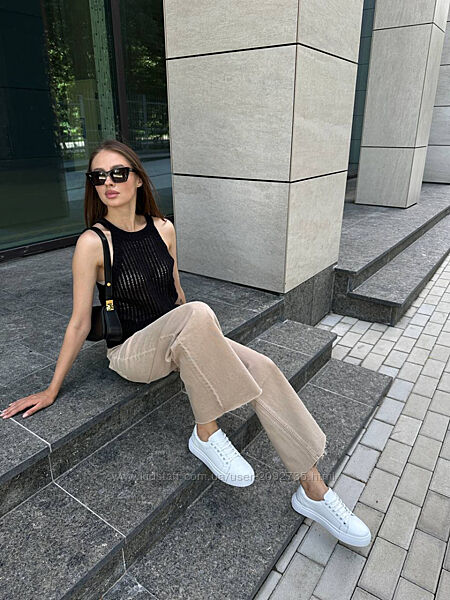 Кеди жіночі шкіряні білі демісезонні Артикул 5604