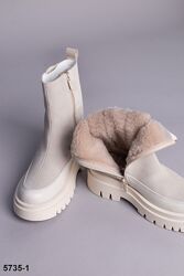 Розпродаж черевики жіночі натуральна замша та шкіра зима демі Артикул 5735