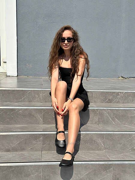 Балетки жіночі натуральна шкіра чорні Артикул 9910 новинка