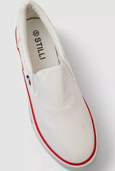 Сліпони чоловічі з тканини, колір білий, 248RLX02