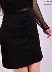 Чорна спідниця р.38, 42, 44, 46