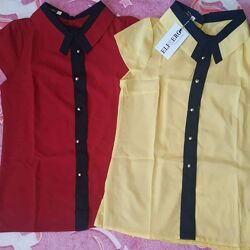 Блузка бордова р.42 та жовта р. 44, 46,48
