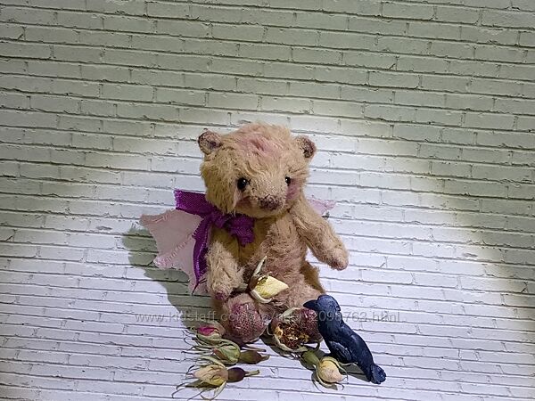 Мишка Тедди из плюша подарок мягкая игрушка ручная работа teddy bear gift
