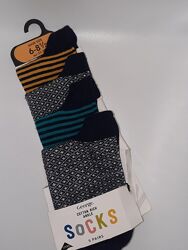 Носки шкарпетки набор 4 пары George eur 23-26