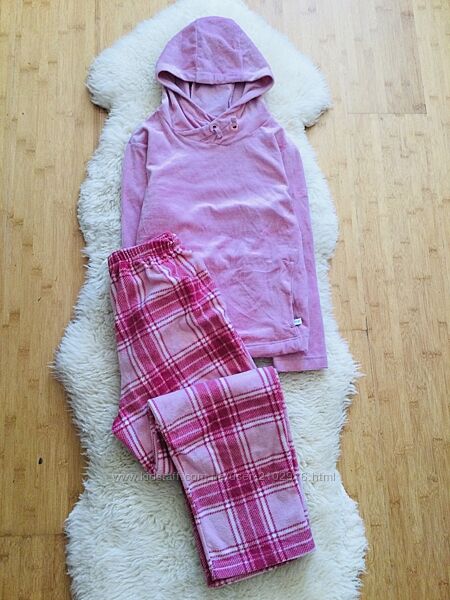 11-12 років, 152 зріст Regatta флісова піжама. худі в рубчик і картаті шт