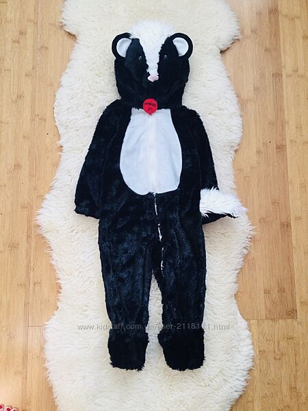 Disney 2-3 роки, 92 зріст Бархатний маскарадний кігурумі, пухнастий Єнот з 