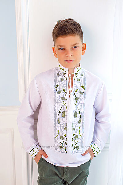 Стильна сучасна сорочка вишиванка для хлопчика 