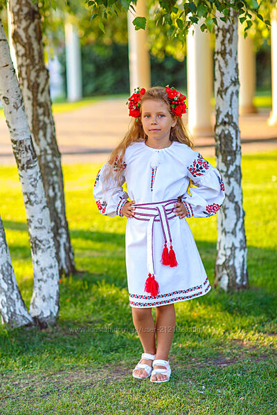 Сукня вишиванка традиційна для дівчинки, сукня вишита дитяча 