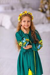 Сучасна сукня вишиванка для дівчинки 