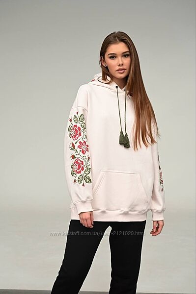 Жіночий худі вишиванка, худі з вишивкою, худі з вишитими рукавами,