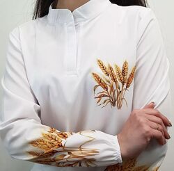 Блуза патріотична жіноча, блуза пшениця жіноча,