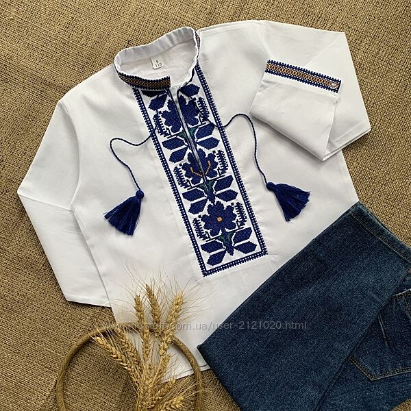 сучасна сорочка вишиванка для хлопчика 