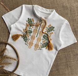 Футболка вишиванка для хлопчика дуб