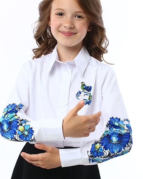 Шкільна блуза патріотична дитяча,