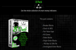 MasterTraderSecrets Коллекция из 8 индикаторов Smart Money 2023