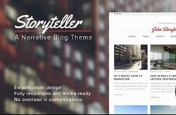 Storyteller 1.5 Премиум шаблон Theme для WordPress