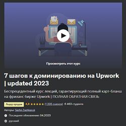 Serhii Zashkaruk 7 шагов к доминированию на Upwork 2023 Сергей Зашкарук