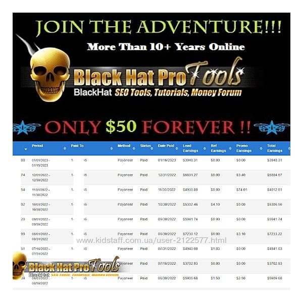 BlackHatProTools 4795 долларов месяц уникальным методом  Перевод 2023