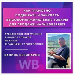 Рашид Гарифуллин Как подбирать высокомаржинальные товары для Wildberries