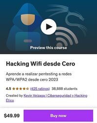 Udemy Kevin Veizaga - Взлом Wi-Fi с помощью Cero 2023
