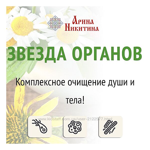 Аринa Никитинa Звезда органов Комплекс очищения души и тела 2023