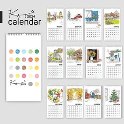 Като Иванникова Рисуем календарь 2024