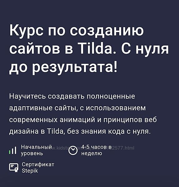 Дмитрий Фокеев  Создание сайтов и веб дизайн в Tilda С нуля до результата