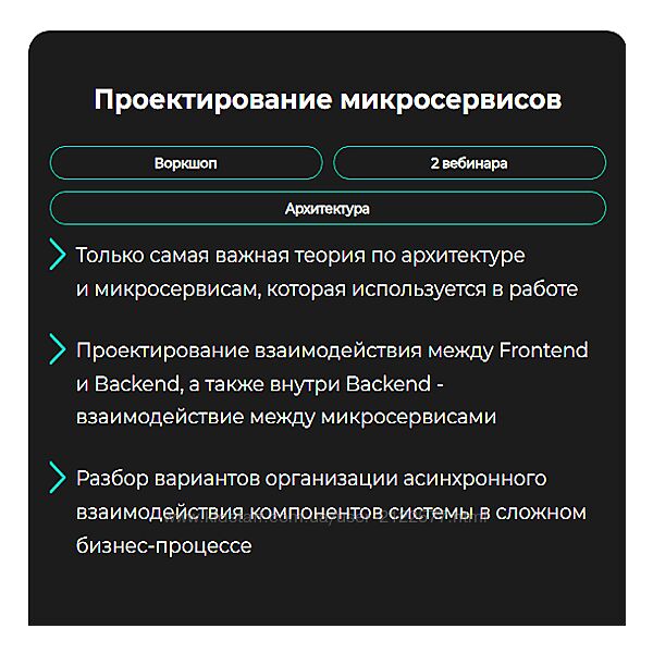 GetAnalyst Проектирование микросервисов 2024