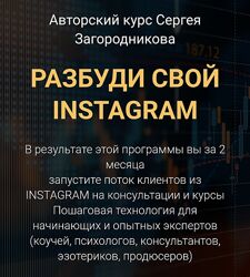 Сергей Загородников Разбуди свой Инстаграм Пакет Premium