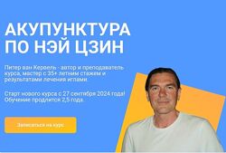 Питер ван Кервель Акупунктура по Нэй Цзин Семинар 1