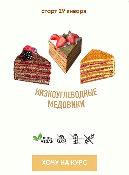 Мария Липская Низкоуглеводные медовики 2024