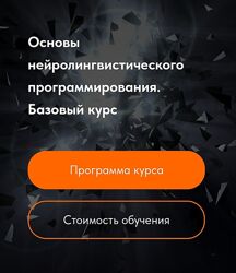 Основы нейролингвистического программирования. Базовый курс 2024 НЛП