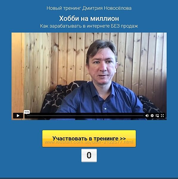 Дмитрий Новоселов Хобби на миллион как зарабатывать в интернете без продаж