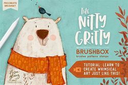 Lisa Glanz Идеальный набор кистей для Procreate. The Nitty Gritty Brushbox