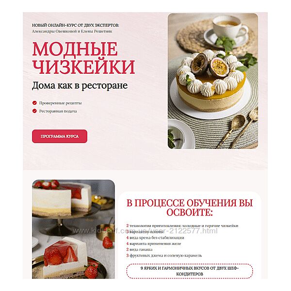 Модные чизкейки Александра Овешкова, Елена Решетняк 2024
