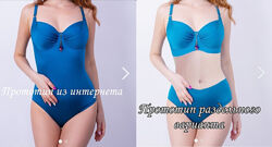 Вера Воронина Слитный купальник с мягкими чашками на каркасах 2024