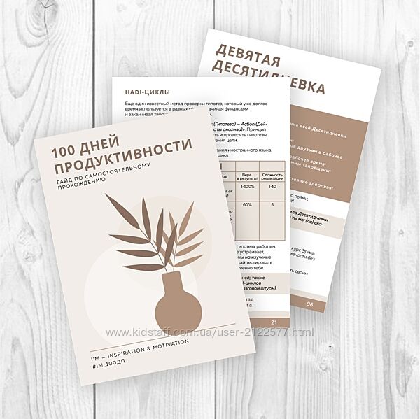 I&acutem - inspiration & motivation Гайд по челленджа 100 Дней Продуктивности 