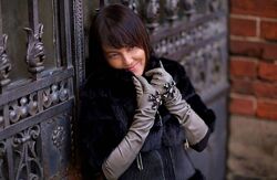 Inga Marita school Перчатки с аппликацией Мальтийский крест Инга Марита