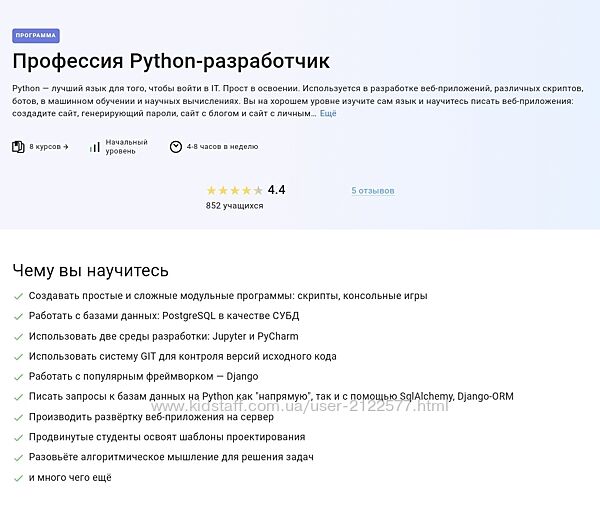 Илья Фофанов Stepik Профессия Python-разработчик 2024