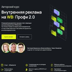 Внутренняя реклама на Wildberries Профи 2.0 В. Мурашкина, В. Малых 2024