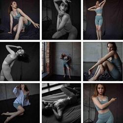 Женское позирование с огоньком Полина Дятлова