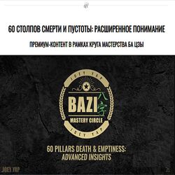 Joey Yap Academy 60 столпов смерти и пустоты расширенное понимание 2024