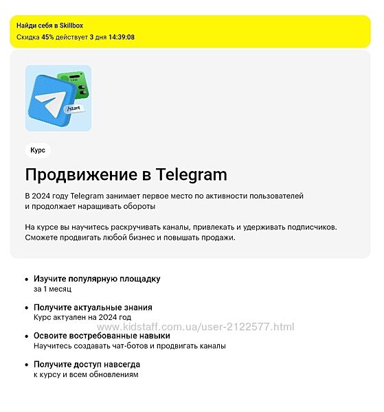 Skillbox Продвижение в Telegram Павел Баракаев, Владислав Малыхин 2024