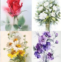 Наталья Коневец Цветочная акварель 2023