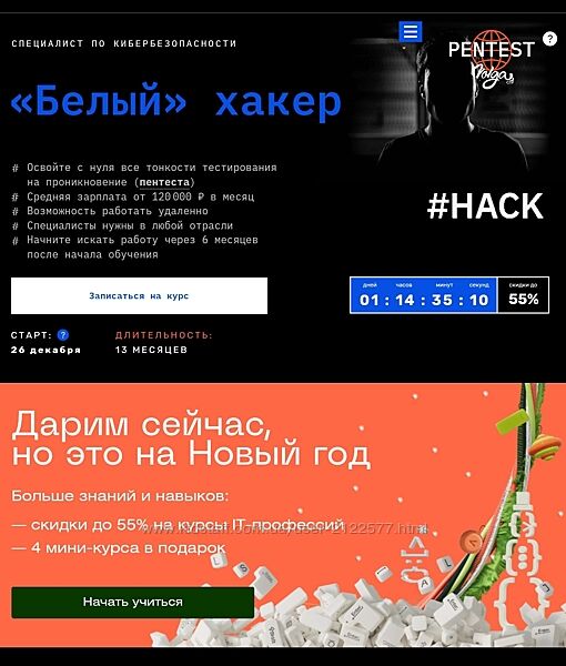 Skillfactory Специалист по кибербезопасности. Белый хакер 2024
