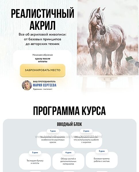 Мария Сергеева Matita Реалистичный акрил. Тариф Базовый 2024