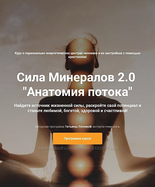 Татьяна Попова Сила Минералов Ступень 2. Анатомия потока. Тариф Я в потоке
